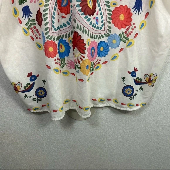 Xuna Italian Art to Wear Tunic Shirt Dress Colorful Vacation Resortwear OS - Picture 9 of 11